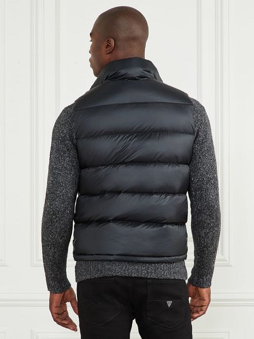 Guess Down Puffer Vest Blauw | GUESS-SN30793