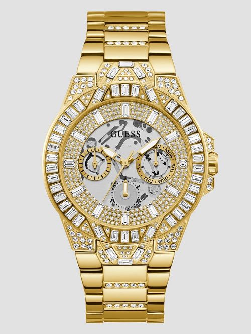 Guess Dynasty Gold-Tone Multifunction Watch Goud | GUESS-SN31664