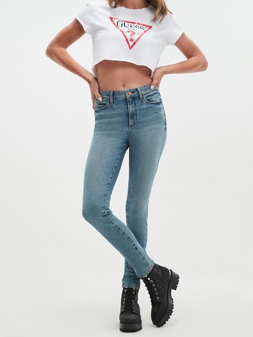 Guess Eco 1981 Skinny Jeans Blauw | GUESS-SN26610