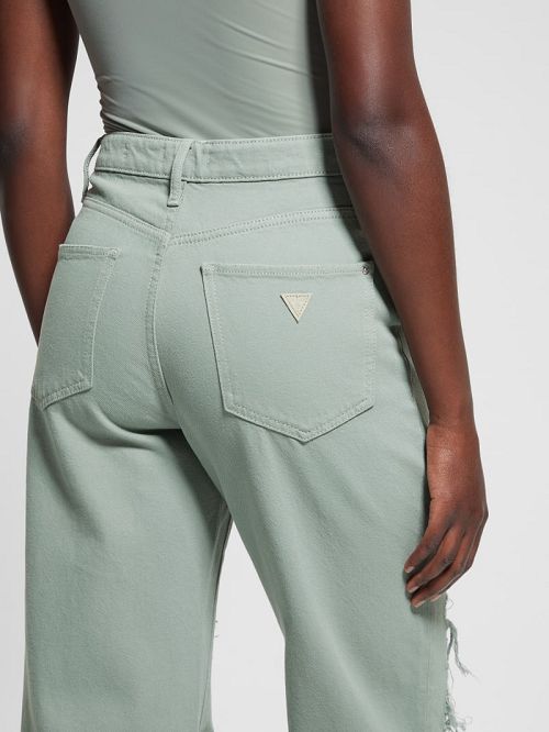 Guess Eco '90s Destroyed Jeans Groen | GUESS-SN26532