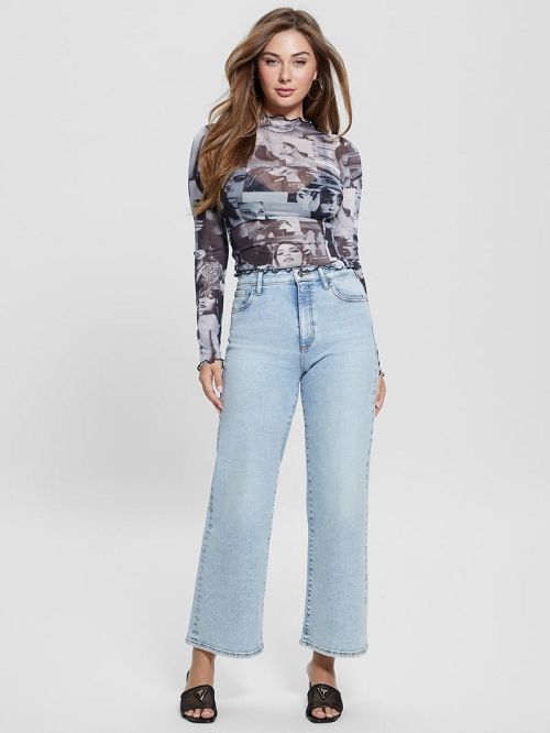 Guess Eco Adriana Mesh Top Multi | GUESS-SN27529