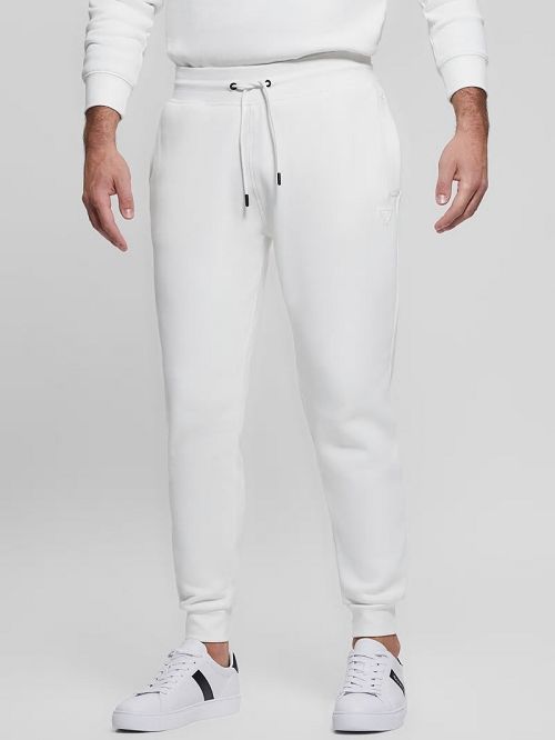Guess Eco Aldwin Logo Pants Wit | GUESS-SN31429