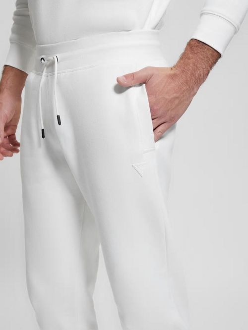 Guess Eco Aldwin Logo Pants Wit | GUESS-SN31429