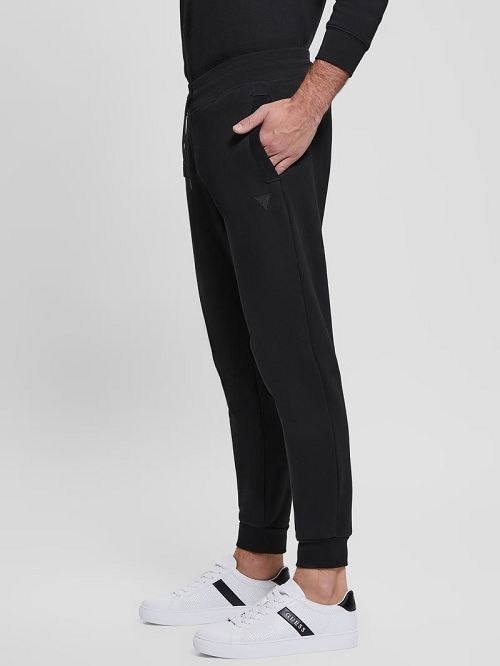 Guess Eco Aldwin Logo Pants Zwart | GUESS-SN31580