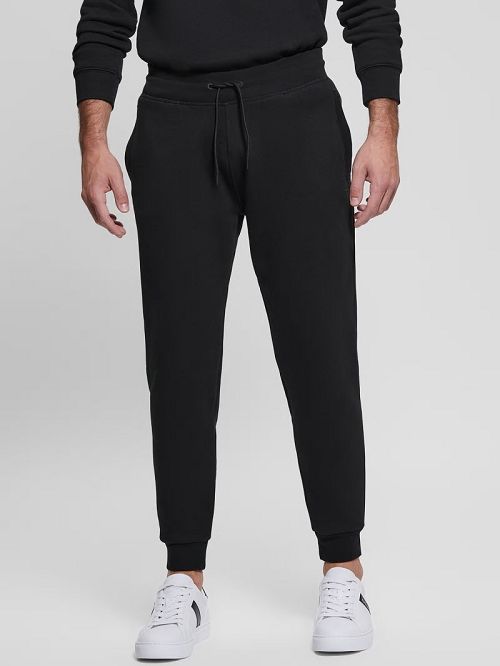 Guess Eco Aldwin Logo Pants Zwart | GUESS-SN31580