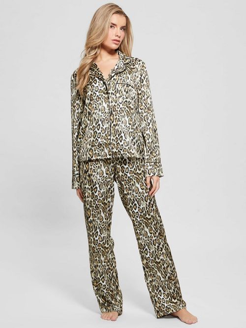 Guess Eco Alessandra Pajama Set Bruin | GUESS-SN28655