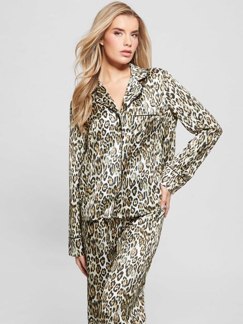 Guess Eco Alessandra Pajama Set Bruin | GUESS-SN28655