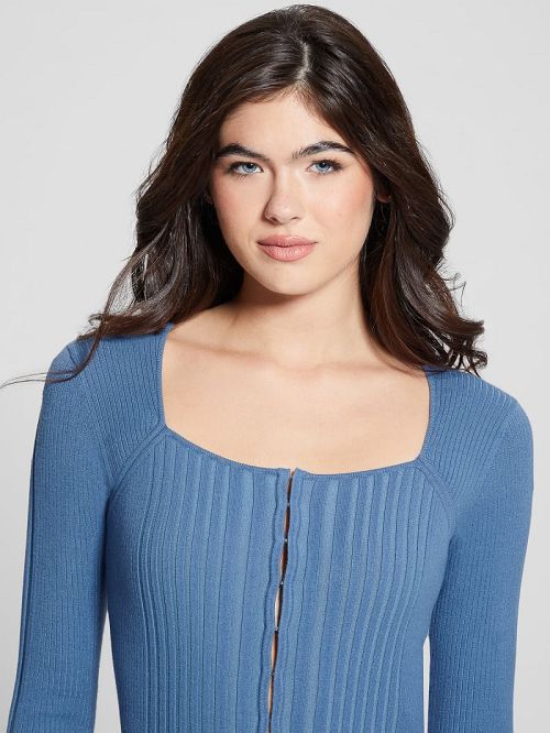 Guess Eco Allie Cardigan Blauw | GUESS-SN27739