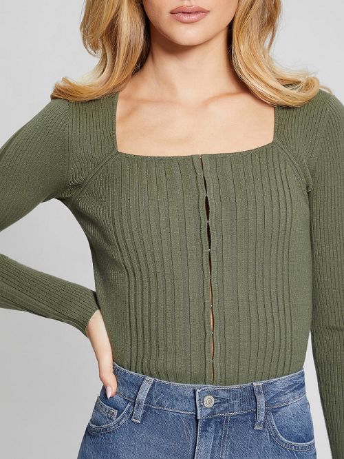 Guess Eco Allie Cardigan Groen | GUESS-SN27291