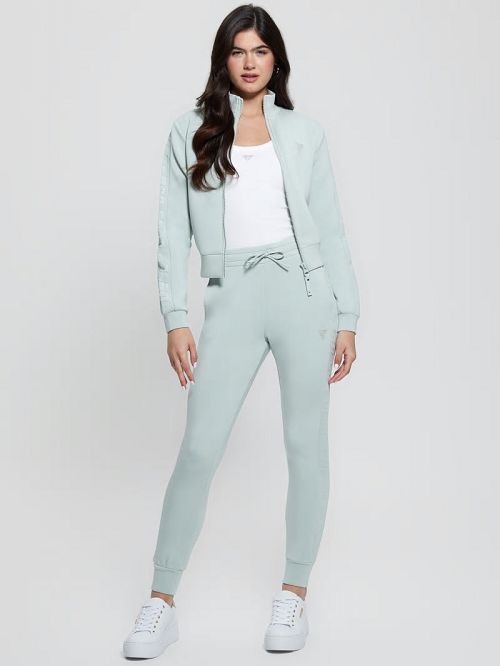 Guess Eco Allie Scuba Sweatshirt Groen | GUESS-SN28414
