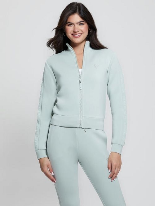 Guess Eco Allie Scuba Sweatshirt Groen | GUESS-SN28414