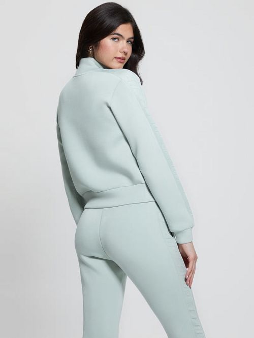 Guess Eco Allie Scuba Sweatshirt Groen | GUESS-SN28414