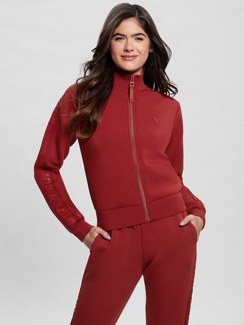 Guess Eco Allie Scuba Sweatshirt Rood | GUESS-SN28376