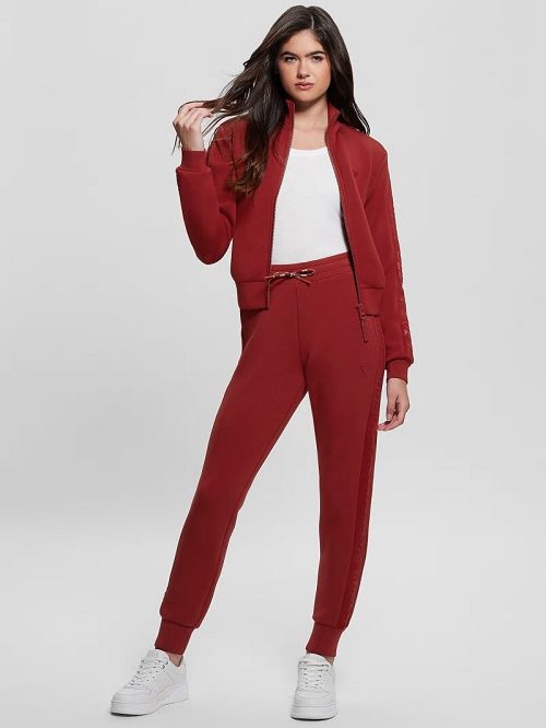 Guess Eco Allie Scuba Sweatshirt Rood | GUESS-SN28376