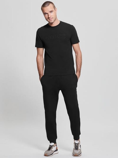 Guess Eco Alphy Tee Zwart | GUESS-SN31541