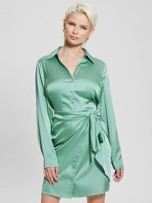 Guess Eco Alya Dress Groen | GUESS-SN26772