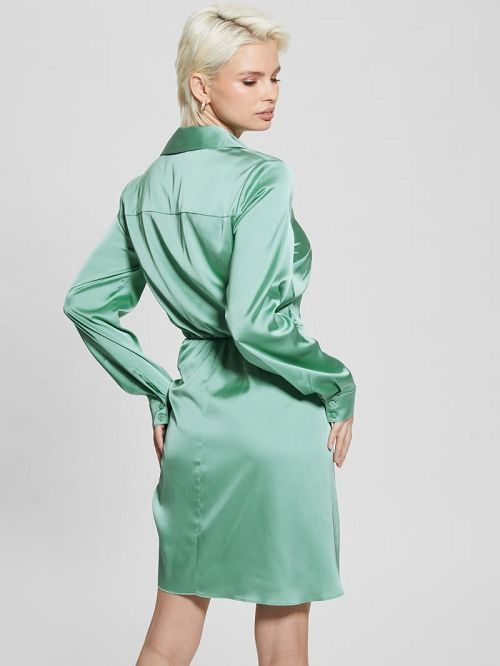 Guess Eco Alya Dress Groen | GUESS-SN26772