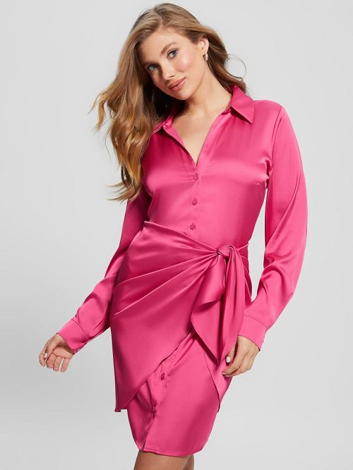 Guess Eco Alya Dress Roze | GUESS-SN26767