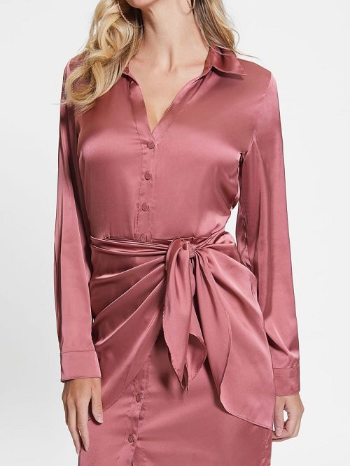 Guess Eco Alya Dress Roze | GUESS-SN26785