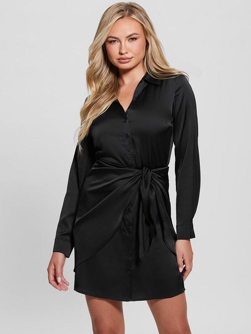 Guess Eco Alya Dress Zwart | GUESS-SN26980