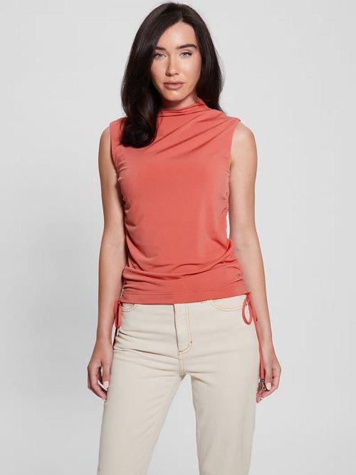 Guess Eco Alyssa Drawstring Top Roze | GUESS-SN27625