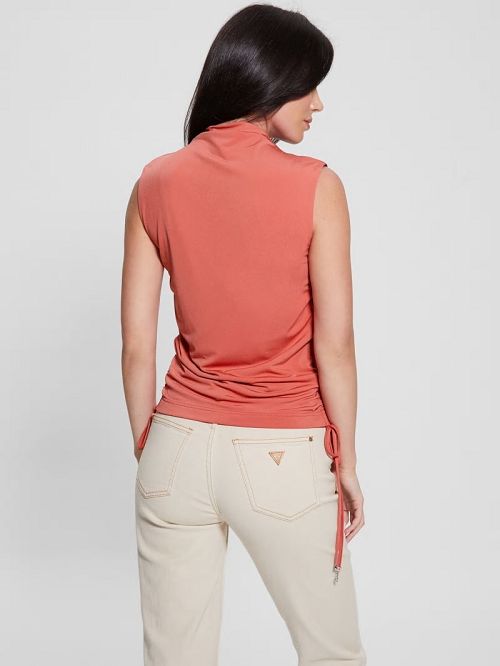 Guess Eco Alyssa Drawstring Top Roze | GUESS-SN27625