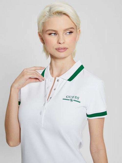 Guess Eco Arleth Polo Wit | GUESS-SN28379