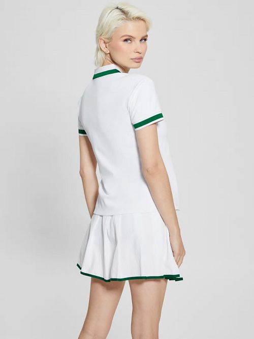 Guess Eco Arleth Polo Wit | GUESS-SN28379