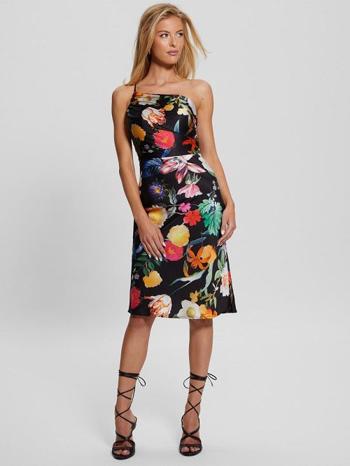 Guess Eco Asymmetrical Cindy Dress Multi | GUESS-SN26931