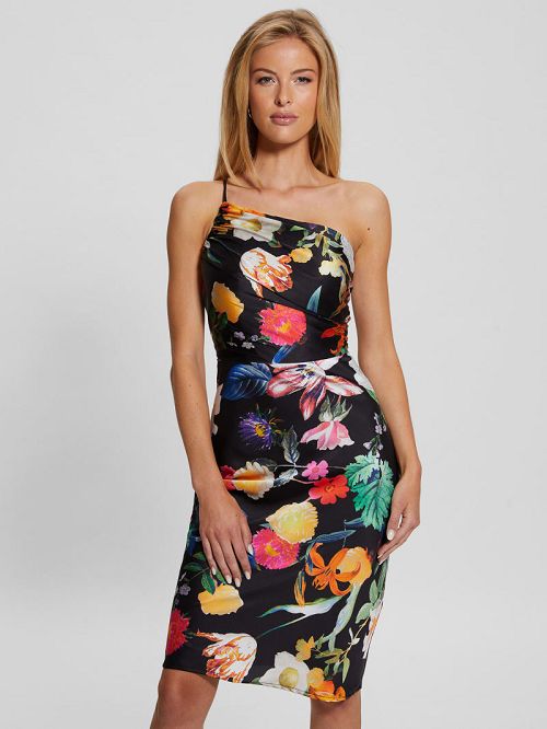Guess Eco Asymmetrical Cindy Dress Multi | GUESS-SN26931
