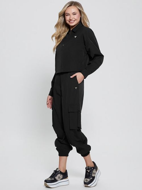 Guess Eco Aurélie Cargo Pants Zwart | GUESS-SN28456