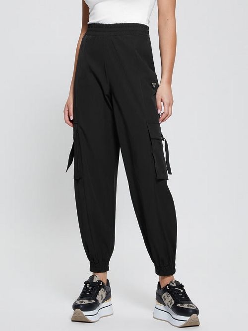 Guess Eco Aurélie Cargo Pants Zwart | GUESS-SN28456