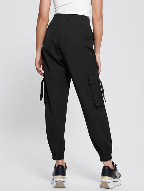 Guess Eco Aurélie Cargo Pants Zwart | GUESS-SN28456