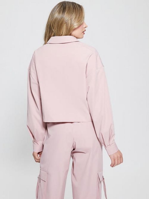 Guess Eco Aurélie Zip-Up Jacket Paars | GUESS-SN28392