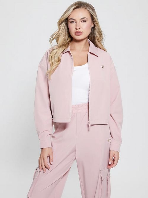 Guess Eco Aurélie Zip-Up Jacket Paars | GUESS-SN28392