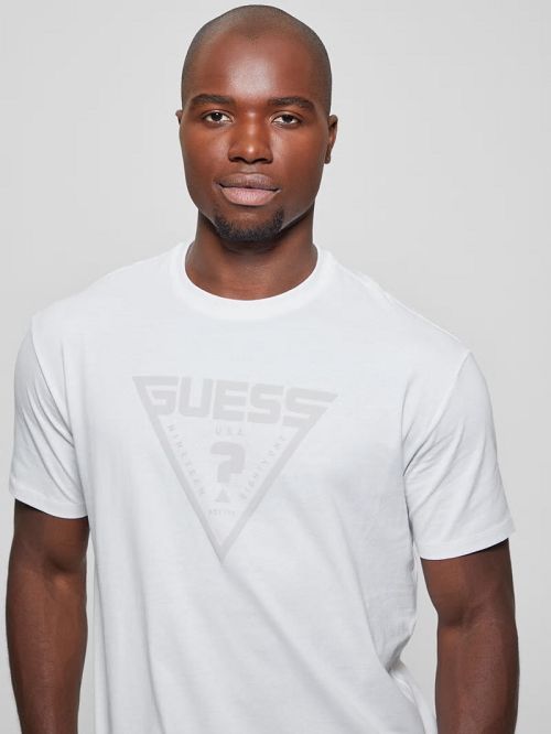 Guess Eco Azha Crewneck Tee Wit | GUESS-SN31510