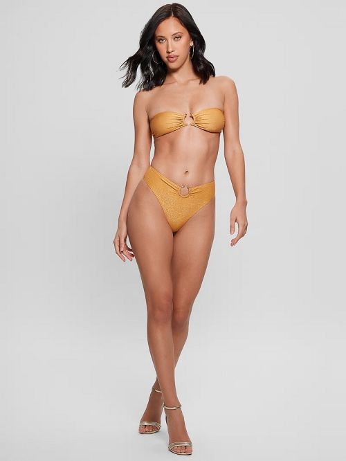 Guess Eco Bandeau Top Goud | GUESS-SN28525