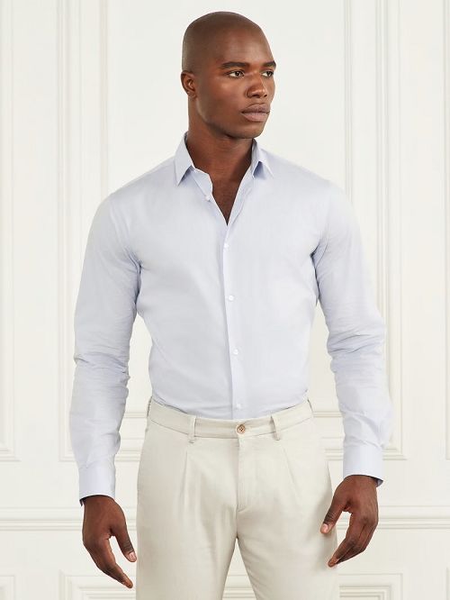 Guess Eco Benny New Collar Paul Shirt Blauw | GUESS-SN31077