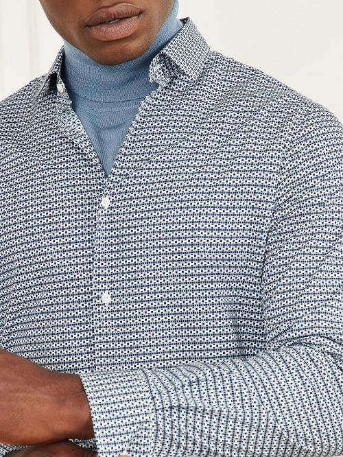 Guess Eco Benny New Collar Paul Shirt Blauw | GUESS-SN31078