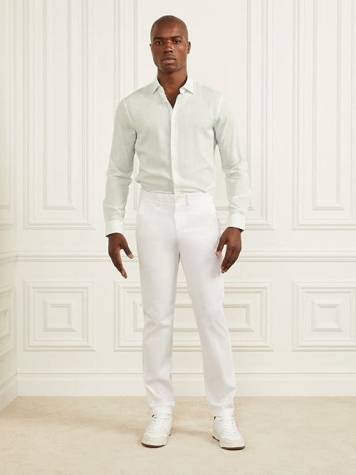 Guess Eco Benny Paul Shirt Blauw | GUESS-SN31162