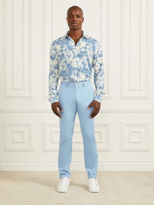 Guess Eco Benny Shirt Blauw | GUESS-SN31258