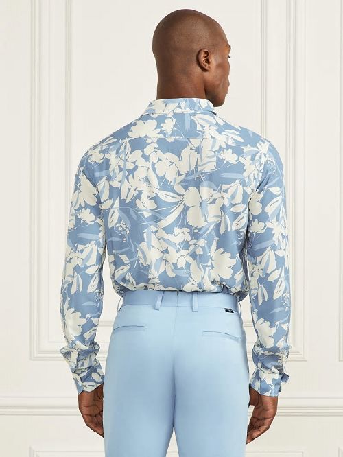 Guess Eco Benny Shirt Blauw | GUESS-SN31258