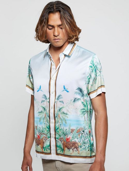 Guess Eco Big Cat Shirt Multi | GUESS-SN31287