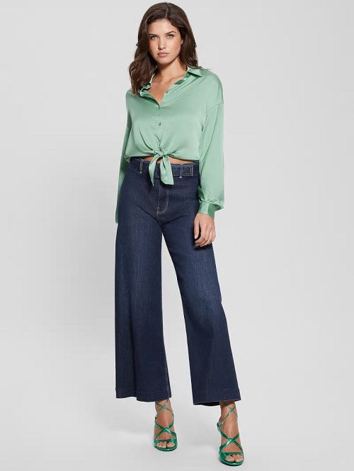 Guess Eco Bow Jun Shirt Groen | GUESS-SN27137