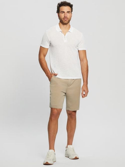 Guess Eco Bowie Shorts Beige | GUESS-SN31361