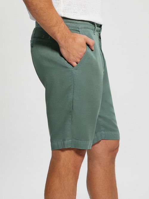 Guess Eco Bowie Shorts Groen | GUESS-SN31354