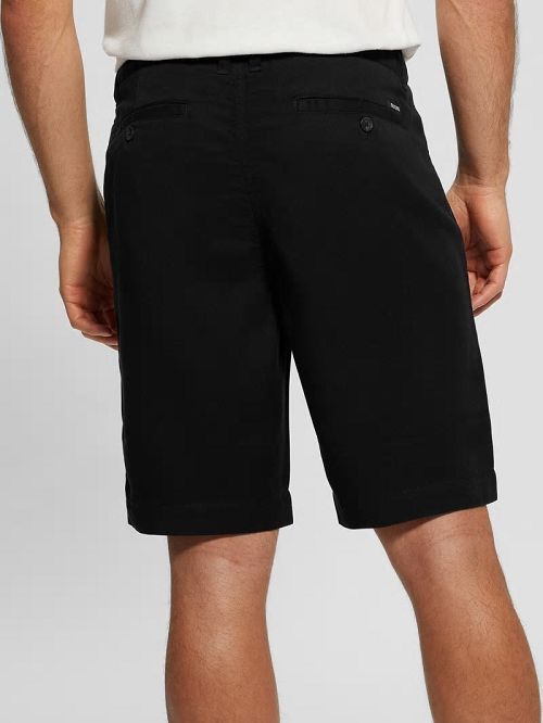 Guess Eco Bowie Shorts Zwart | GUESS-SN31348