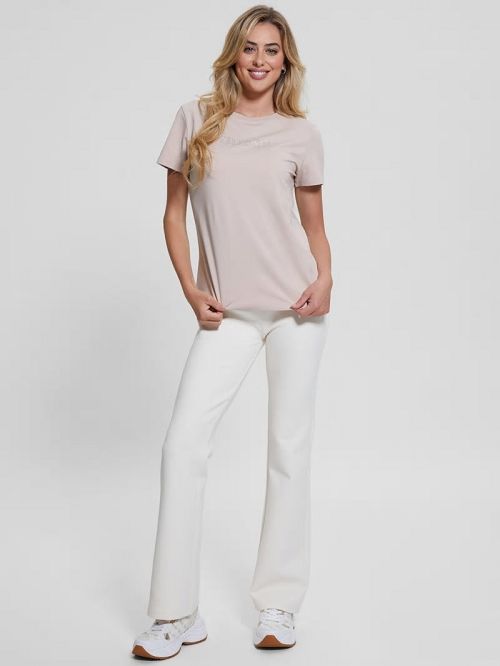Guess Eco Briana Rhinestone Tee Roze | GUESS-SN27239