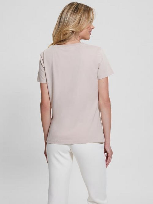 Guess Eco Briana Rhinestone Tee Roze | GUESS-SN27239