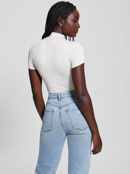 Guess Eco Brienna Cutout Top Wit | GUESS-SN27248